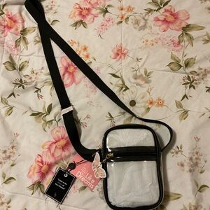Black and clear Crossbody Bag